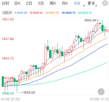 拜登将就职国际黄金偏强破高