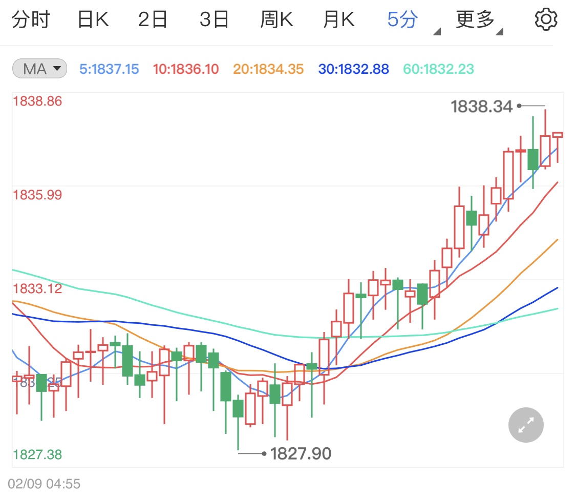 美元指数有所回落 国际金价借力再涨